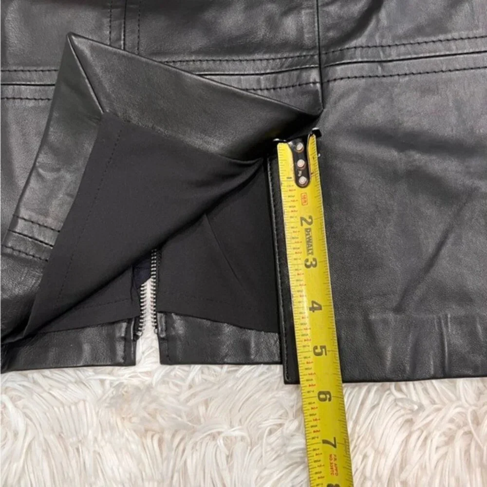 Talbots‎ luxe leather women skirt size 8P